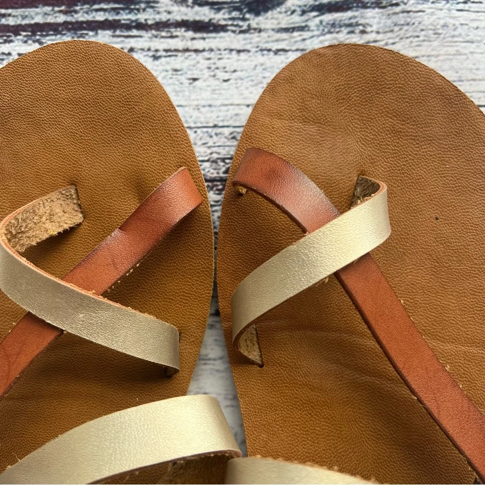 Strappy Women’s Sandals Tan / Gold / Brown comfortable squishy
